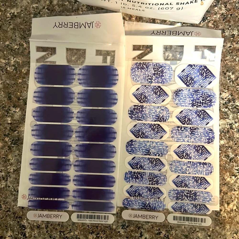 TWO complete Jamberry Nail sets